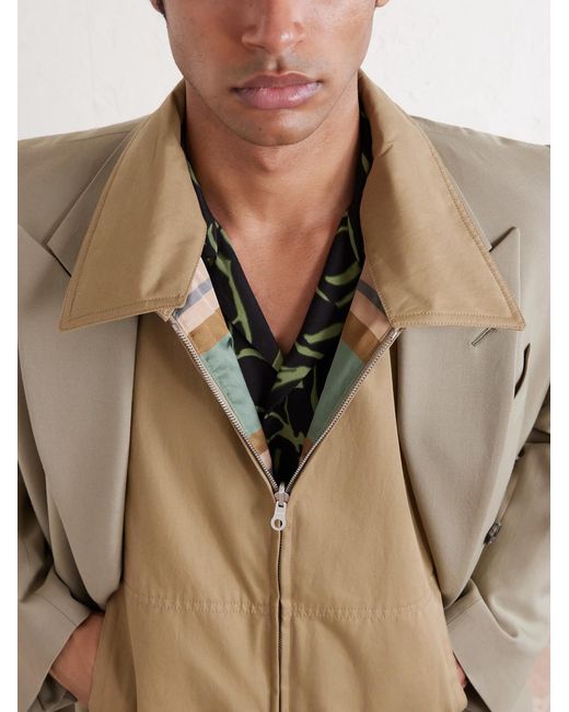 Dries Van Noten Natural Reversible Twill Jacket for men