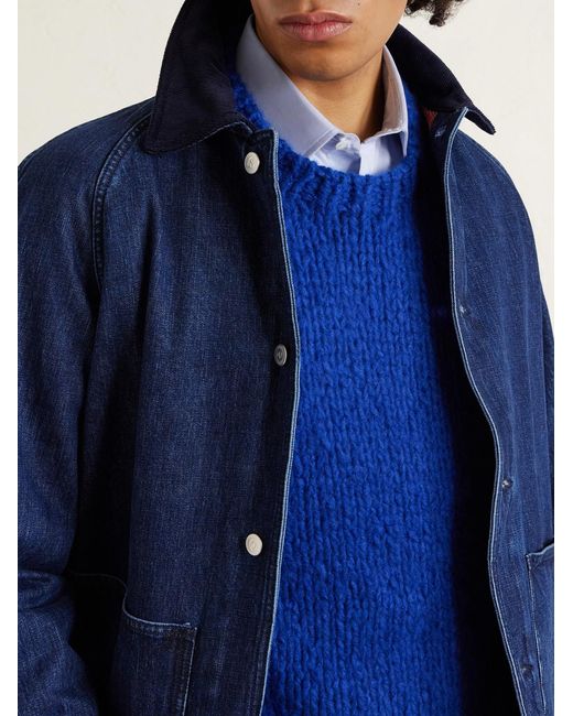 Gabriela Hearst Blue Lawrence Welfat Cashmere Sweater for men