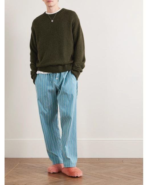 The Elder Statesman Green Cashmere Sweater for men