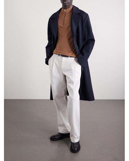 Merino Wool Half-Zip Sweater di Paul Smith in Brown da Uomo