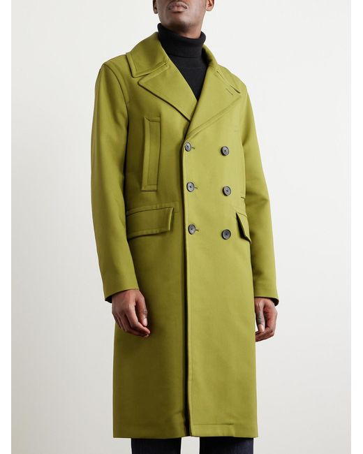 Mr P. Green Great Double-Breasted Woven Coat for men