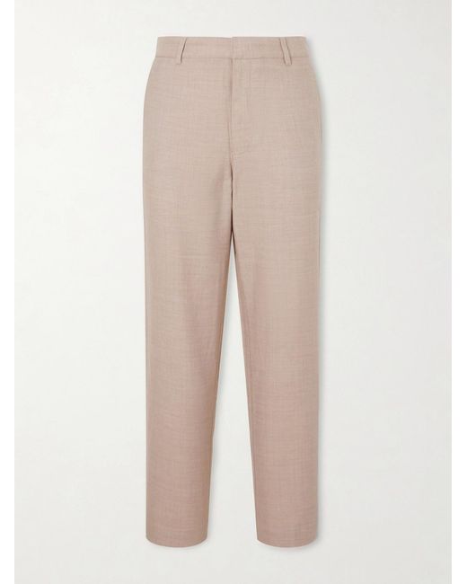 The Elder Statesman Natural Cashmina Slacker Straight-Leg Wool And Cashmere-Blend Trousers for men