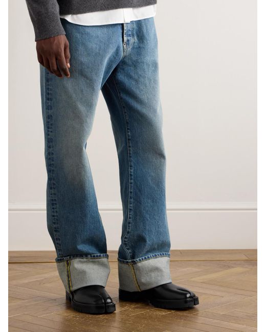 Maison Margiela Black Tabi Split-Toe Leather Derby Shoes for men