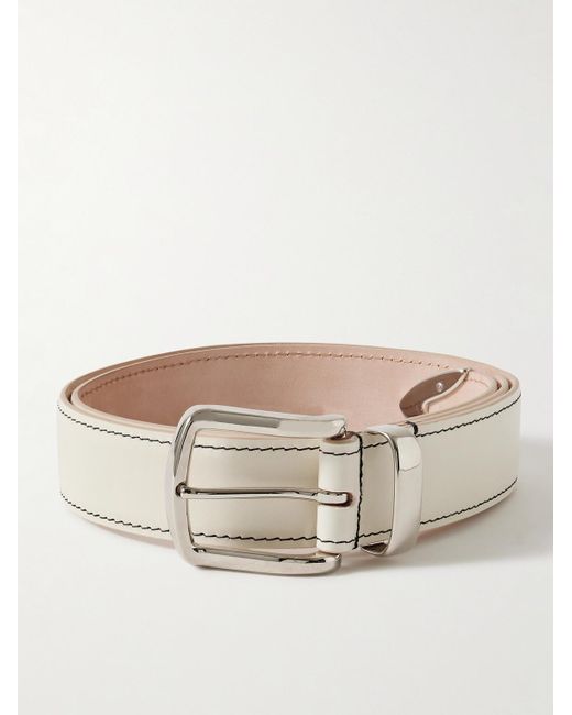 Noah NYC Natural 3.5cm Leather Belt for men