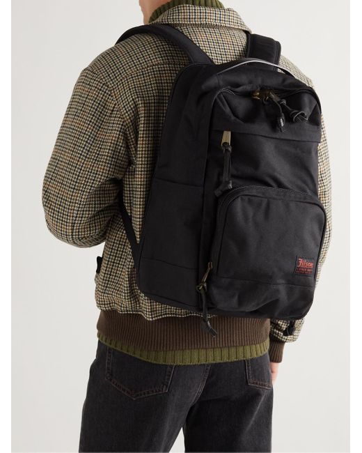 Filson Dryden Leather-trimmed Cordura Backpack in Black for Men | Lyst  Australia