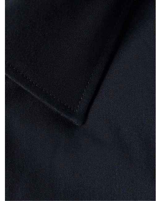 Paul Smith Black Slim-fit Cotton-blend Poplin Shirt for men