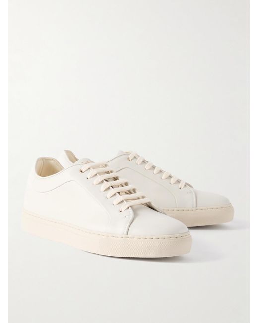 Paul Smith Natural Basso Lux Suede-trimmed Leather Sneakers for men