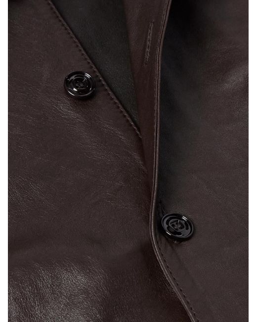 Our Legacy Black Welding Leather Shirt for men