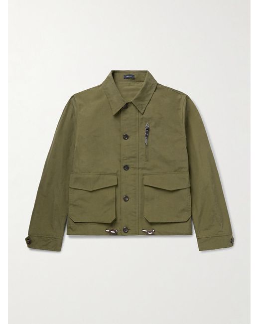 Drake's Green Cotton And Nylon-Blend Jacket for men