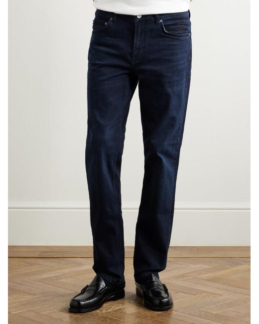 NN07 Blue Tony 1869 Slim-Fit Straight-Leg Organic Jeans for men