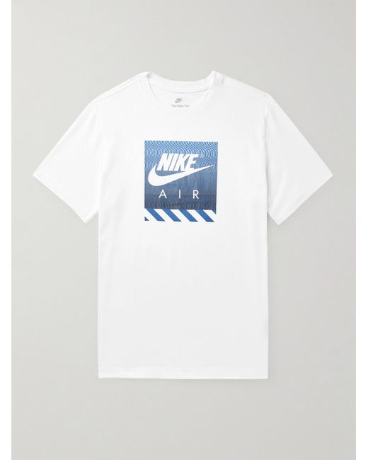 Nike White Nsw Logo-print Cotton-jersey T-shirt for men