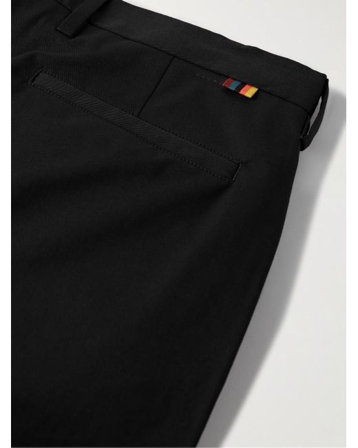 Paul Smith Black Slim-fit Cotton-blend Twill Trousers for men