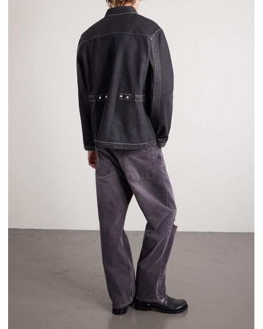 Folk Black Anniversary Denim Jacket for men