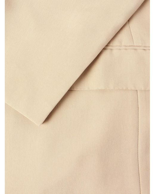 Ralph Lauren Natural Slim-Fit Double-Breasted Silk-Shantung Suit for men