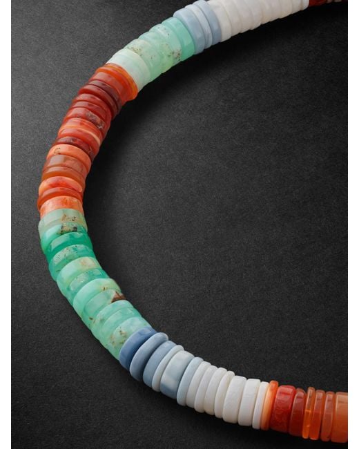 Jacquie Aiche Black Opal Beaded Necklace for men
