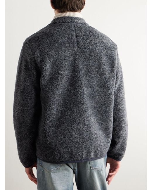Polo Ralph Lauren Blue Shell-trimmed Fleece Jacket for men