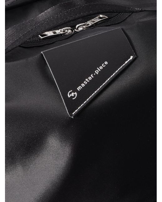 Cocoon Leather-Trimmed Recycled Nylon Weekend Bag di Master Piece in Black da Uomo