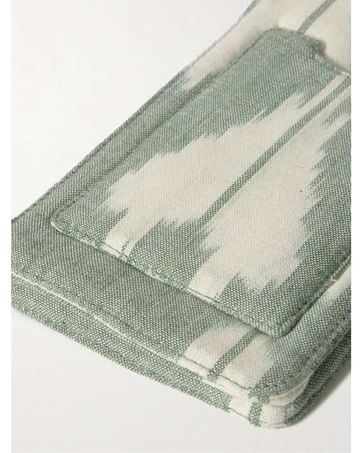 Kardo Smartphone-Etui aus bedruckter Baumwolle in Green für Herren
