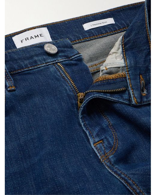 FRAME Blue L'Homme Slim-Fit Jeans for men