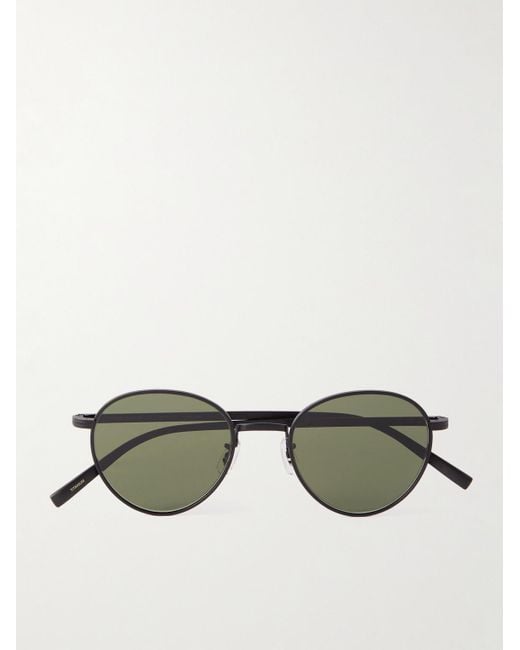 Oliver Peoples Green Round-frame Titanium Sunglasses for men