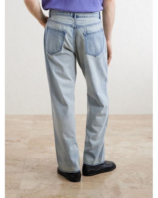 Auralee Blue Wide-Leg Jeans for men