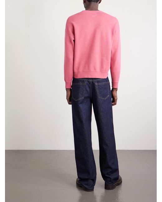 Visvim Pink Jumbo Sb Cotton-Jersey Sweatshirt for men