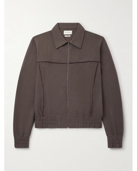 Oliver Spencer Brown Harrison Organic Cotton-Blend Jacket for men