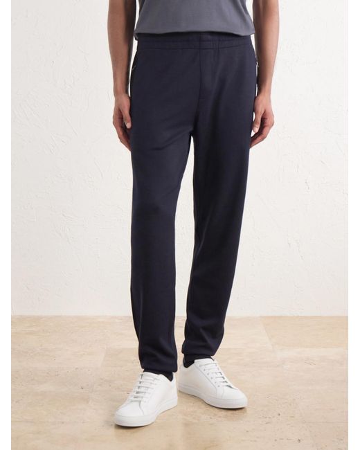 Orlebar Brown Blue Struma Tapered Cotton-jersey Sweatpants for men