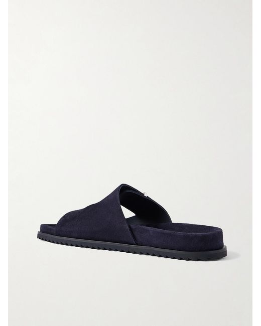 Mr P. Blue Suede Sandals for men