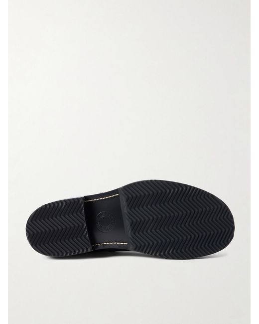 Dries Van Noten Black Leather Chelsea Boots for men