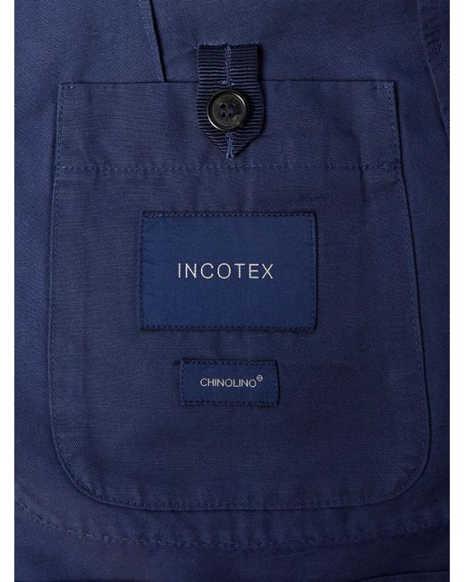 Giacca di Incotex in Blue da Uomo