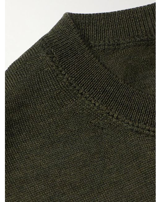 Officine Generale Green Nemo Wool Sweater for men