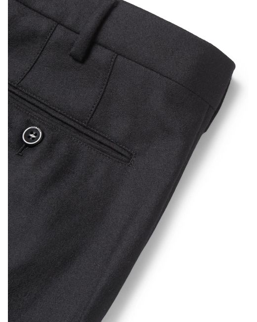 Loro Piana Blue Slim-Fit Wool And Cashmere-Blend Trousers for men