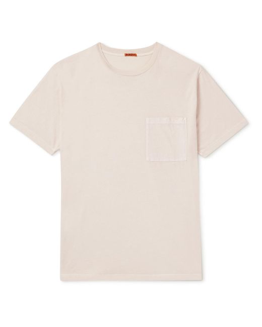 Barena White Garment-dyed Supima Cotton-jersey T-shirt for men