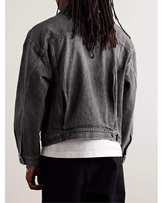 Agolde Gray Stefano Denim Trucker Jacket for men