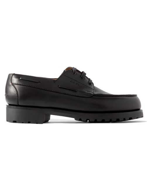 J.M. Weston Black Leather Derby Shoes for men