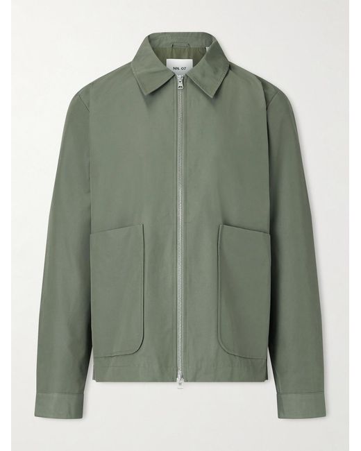 Gael 8445 Organic Cotton-Blend Jacket di NN07 in Green da Uomo