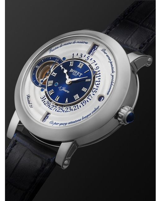 Bovet Black Récital 21 Limited Edition Hand-wound Perpetual Calendar Titanium Watch, Ref. R210002 for men