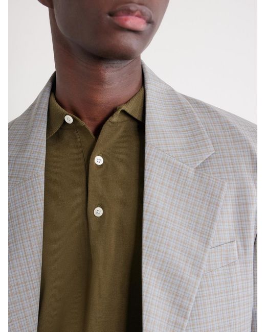 Beams Plus Green Cotton Polo Shirt for men