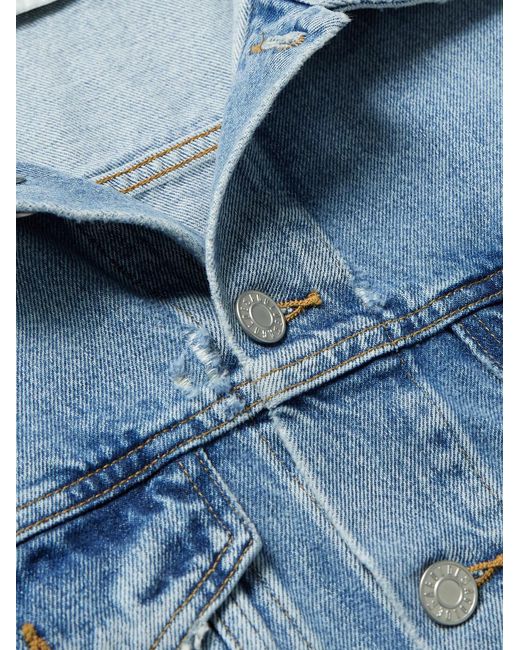 Agolde Blue Stefano Denim Trucker Jacket for men