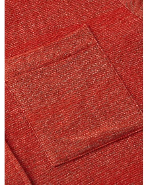 The Elder Statesman Hemdjacke aus Kaschmir-Jacquard in Red für Herren
