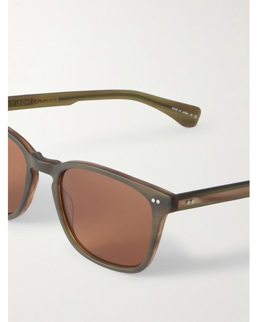 Garrett Leight Green Earvin Square-Frame Acetate Sunglasses for men