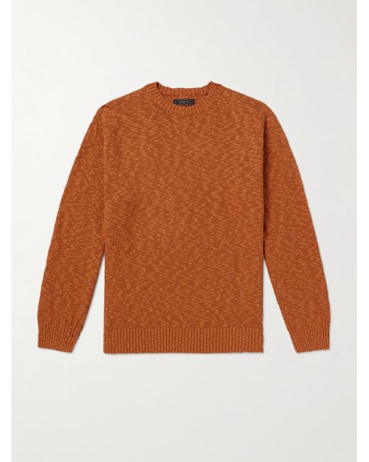 Beams Plus Brown Cotton-blend Sweater for men