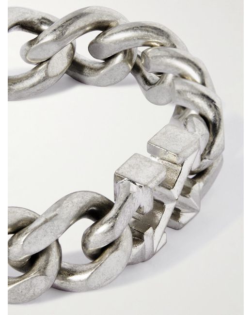 Off-White c/o Virgil Abloh Metallic Silver-tone Chain Bracelet for men