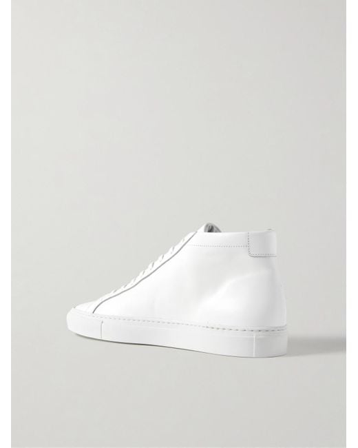 Common Projects White Original Achilles Leather High-top Sneakers for men