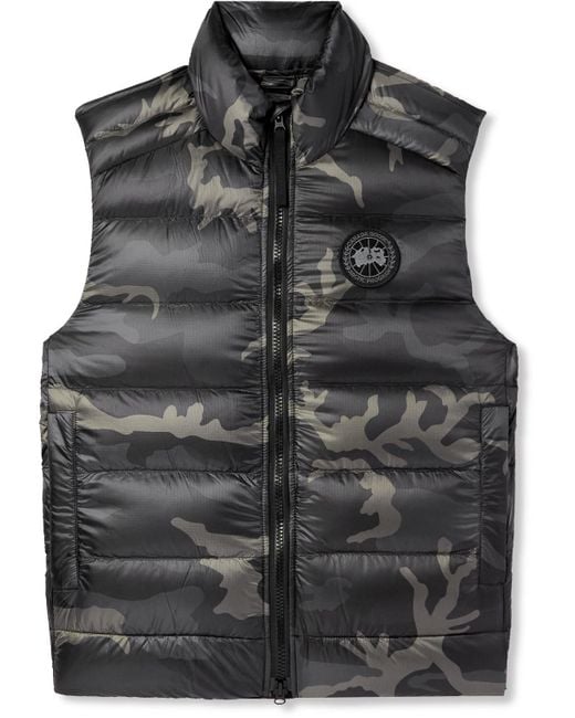 Canada Goose Crofton Camouflage-print Quilted Nylon-ripstop Down Gilet