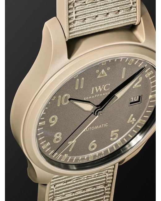 Iwc Black Pilot's Top Gun Mojave Desert Automatic Ceramic Watch for men