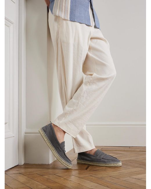 Castaner Gray Nacho Canvas Espadrilles for men
