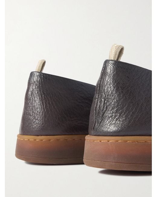 Officine Creative Brown Herbie 001 Deerskin Loafers for men