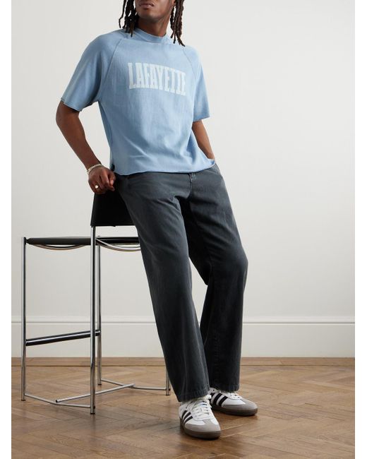 Remi Relief Blue Lafayette Cotton-Jersey T-Shirt for men
